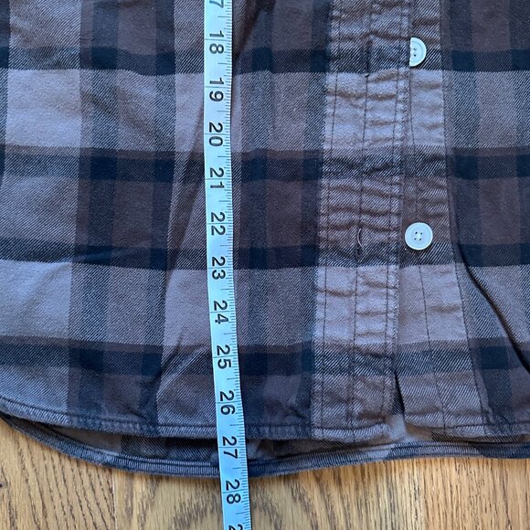 Everlane The Classic Cotton Flannel Shirt Brown Base - Size M - Picture 4 of 7